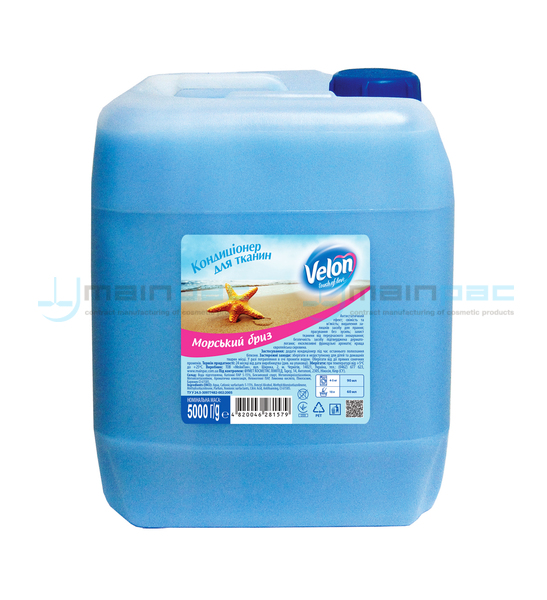 Кондиціонер для тканин "VELON" МОРСЬКИЙ БРИЗ, 5000 мл (КАНІСТРА)